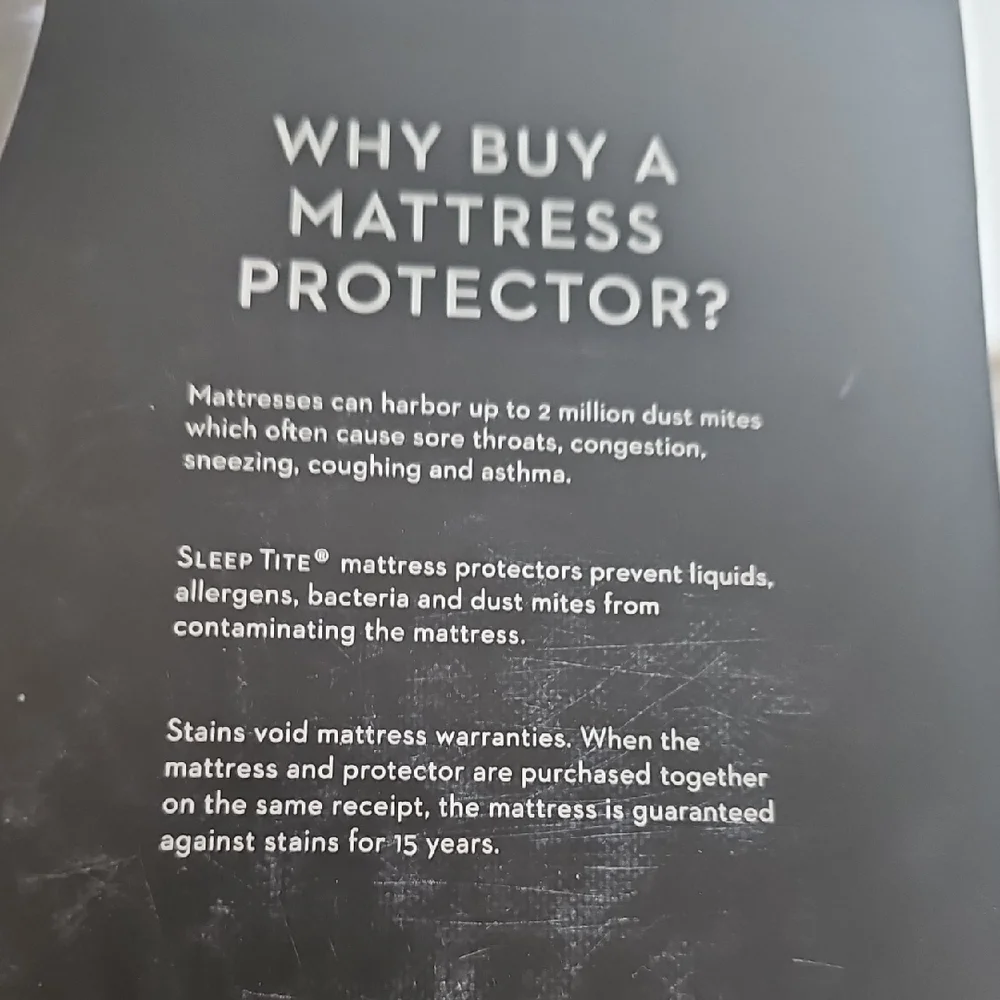 Not used Sleep Tite prime terry Mattress Protector SPLIT KING universal fit